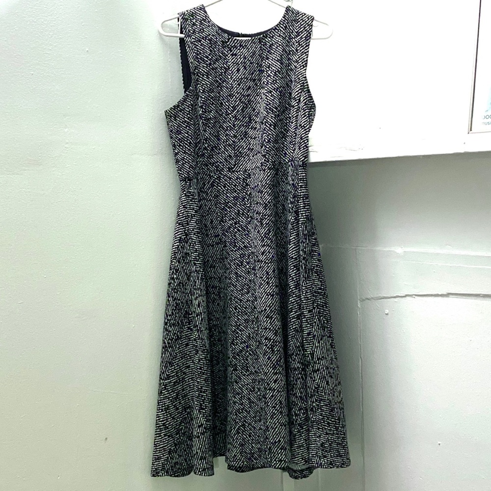 Flattering ZARA Black and White A-Line Dress